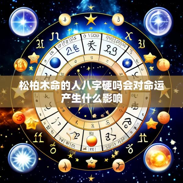 松柏木命的人八字硬吗会对命运产生什么影响