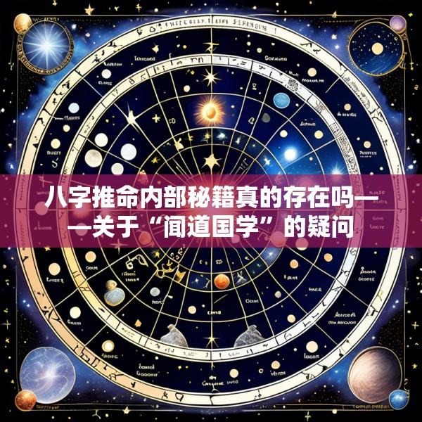 八字推命内部秘籍真的存在吗——关于“闻道国学”的疑问