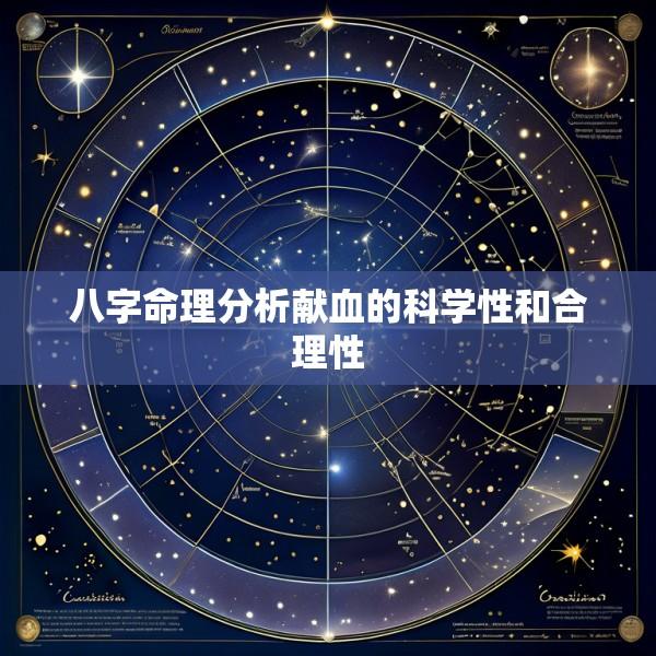 八字命理分析献血的科学性和合理性
