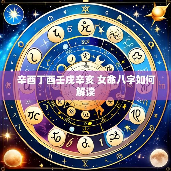辛酉丁酉壬戌辛亥 女命八字如何解读
