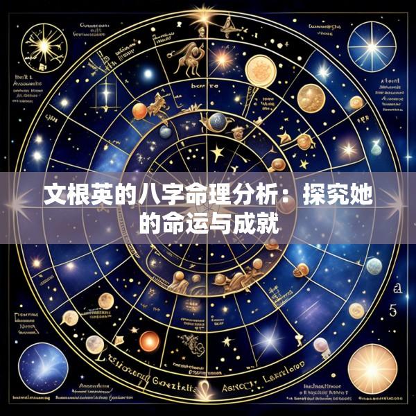 文根英的八字命理分析：探究她的命运与成就