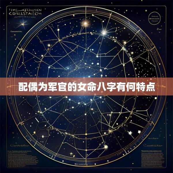 配偶为军官的女命八字有何特点