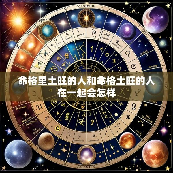 命格里土旺的人和命格土旺的人在一起会怎样