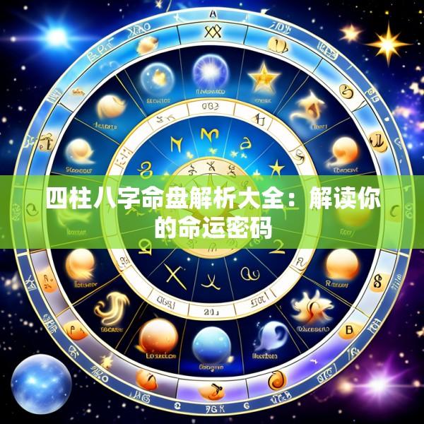 四柱八字命盘解析大全：解读你的命运密码