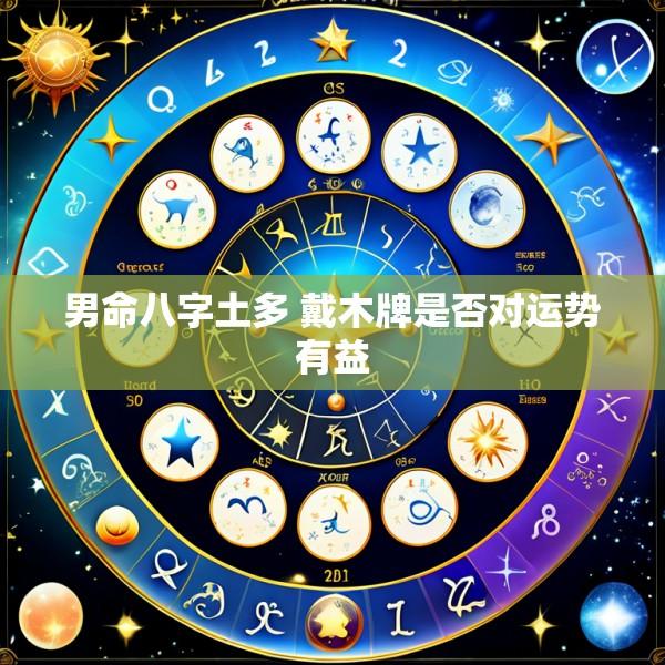 男命八字土多 戴木牌是否对运势有益