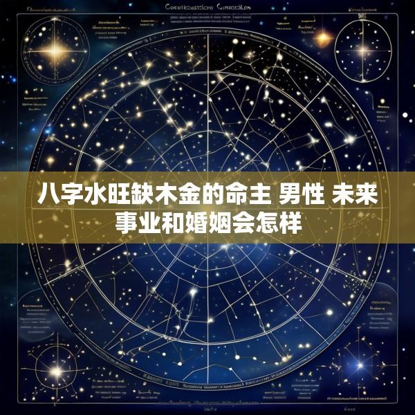 八字水旺缺木金的命主 男性 未来事业和婚姻会怎样