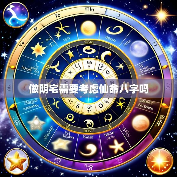做阴宅需要考虑仙命八字吗