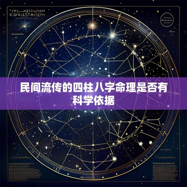 民间流传的四柱八字命理是否有科学依据