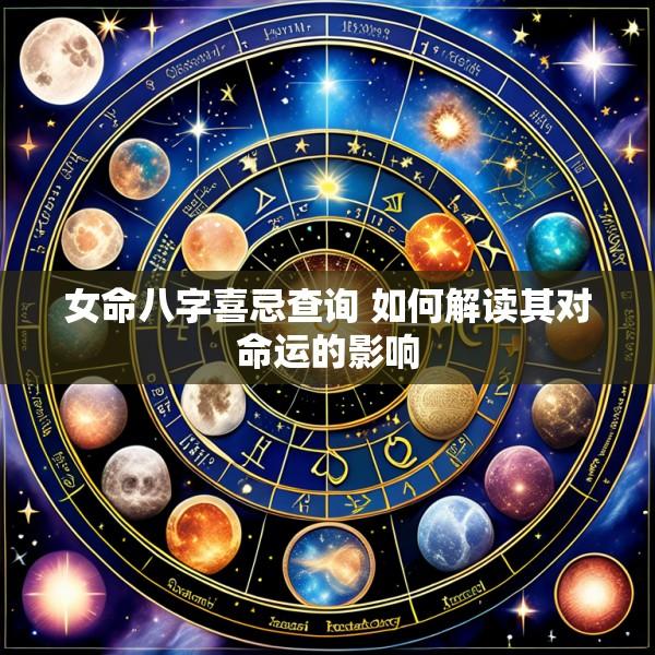 女命八字喜忌查询 如何解读其对命运的影响