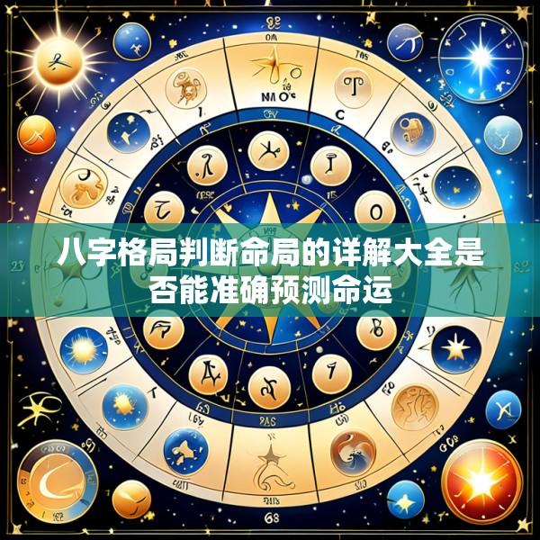 八字格局判断命局的详解大全是否能准确预测命运