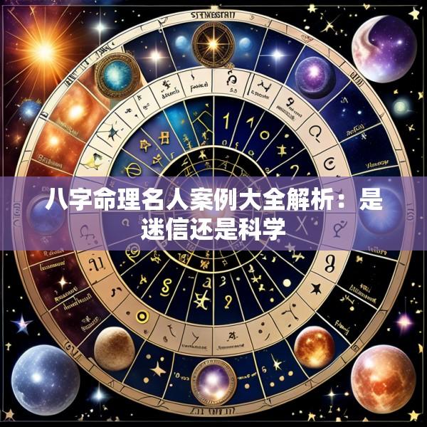 八字命理名人案例大全解析：是迷信还是科学