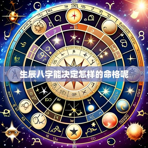 生辰八字能决定怎样的命格呢