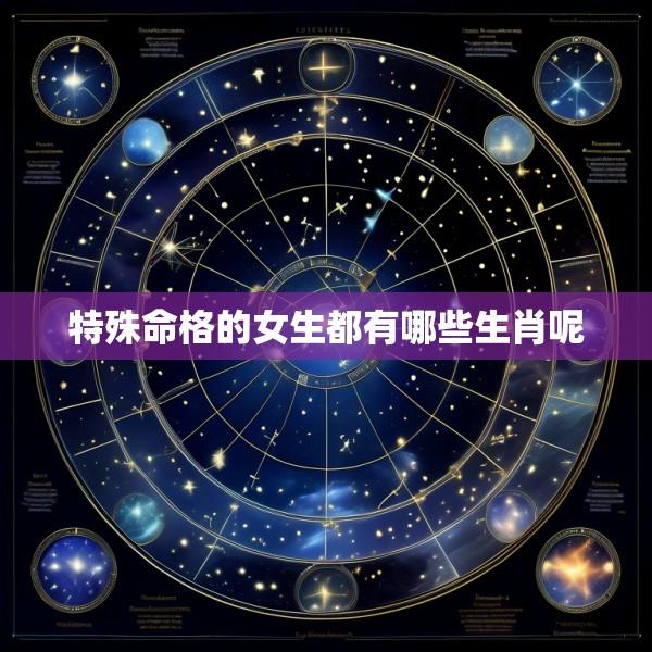 特殊命格的女生都有哪些生肖呢
