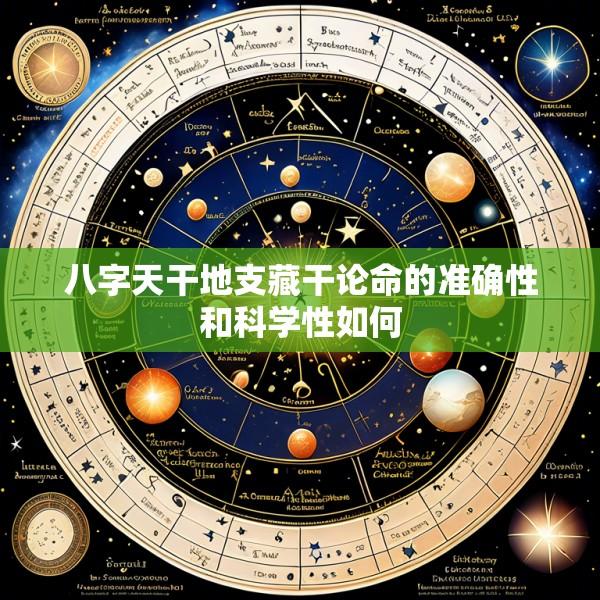 八字天干地支藏干论命的准确性和科学性如何