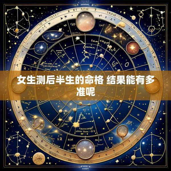 女生测后半生的命格 结果能有多准呢