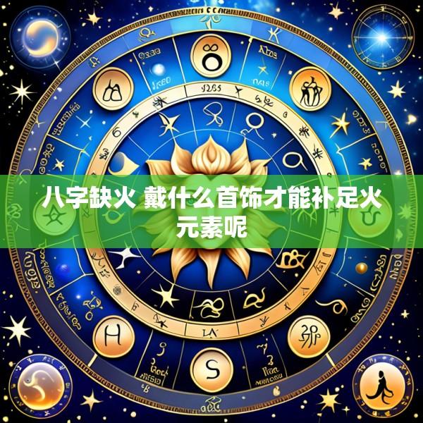 八字缺火 戴什么首饰才能补足火元素呢