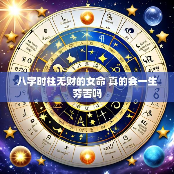 八字时柱无财的女命 真的会一生穷苦吗