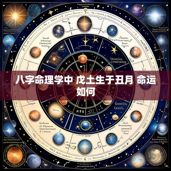 八字命理学中 戊土生于丑月 命运如何