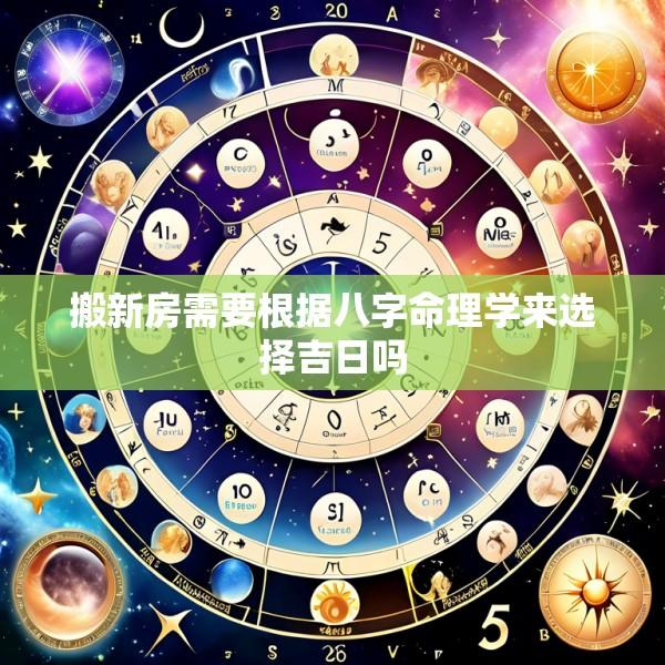 搬新房需要根据八字命理学来选择吉日吗