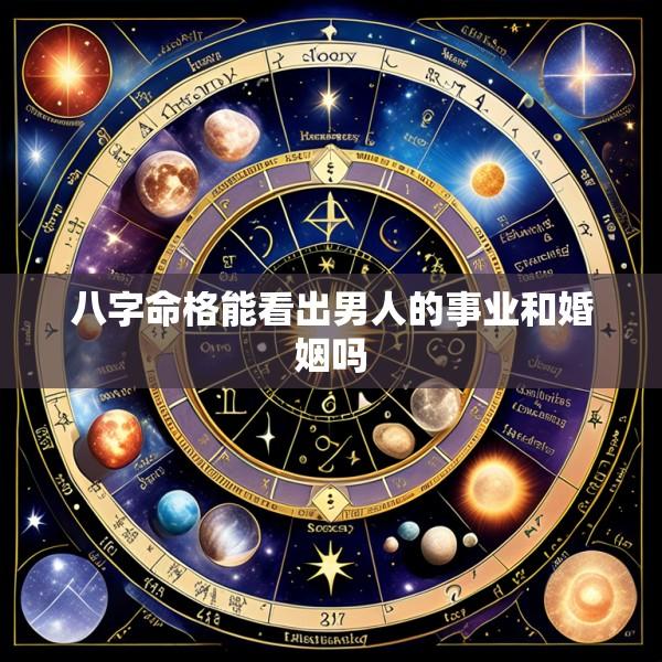 八字命格能看出男人的事业和婚姻吗
