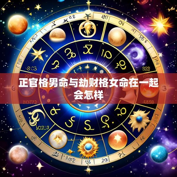 正官格男命与劫财格女命在一起会怎样