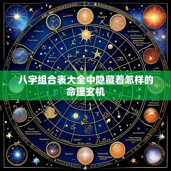 八字组合表大全中隐藏着怎样的命理玄机