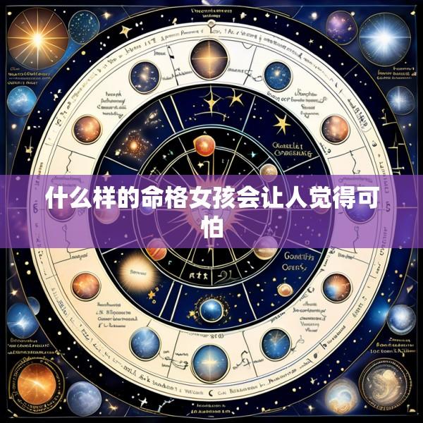 什么样的命格女孩会让人觉得可怕