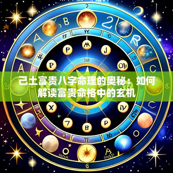 己土富贵八字命理的奥秘：如何解读富贵命格中的玄机