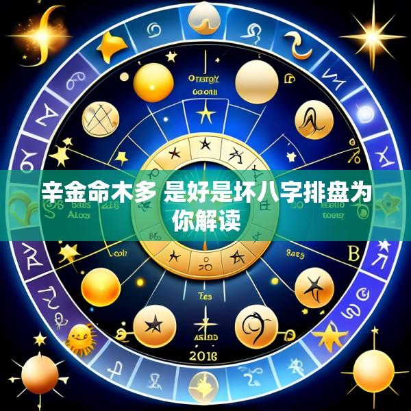 辛金命木多 是好是坏八字排盘为你解读