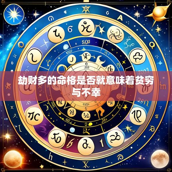 劫财多的命格是否就意味着贫穷与不幸