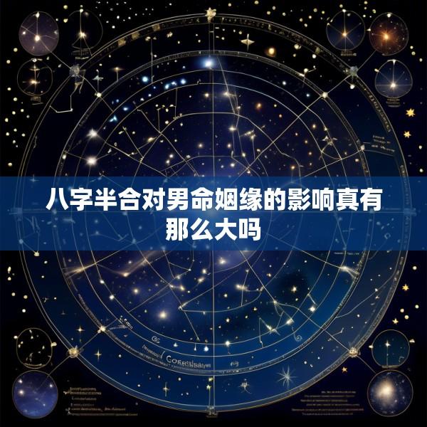 八字半合对男命姻缘的影响真有那么大吗