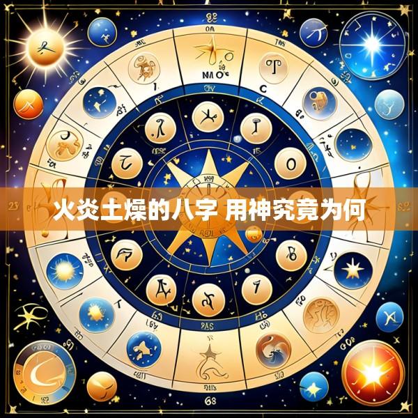 火炎土燥的八字 用神究竟为何