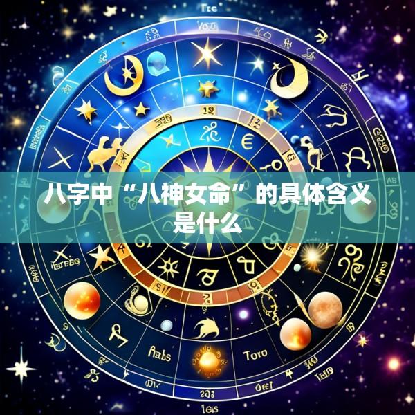 八字中“八神女命”的具体含义是什么