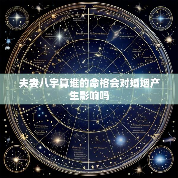 夫妻八字算谁的命格会对婚姻产生影响吗