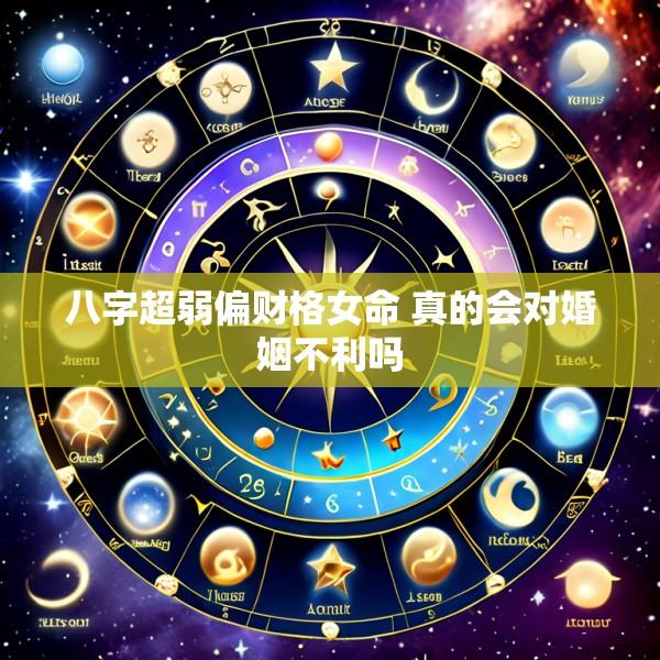 八字超弱偏财格女命 真的会对婚姻不利吗
