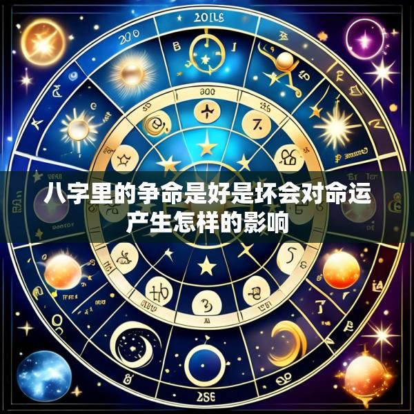 八字里的争命是好是坏会对命运产生怎样的影响