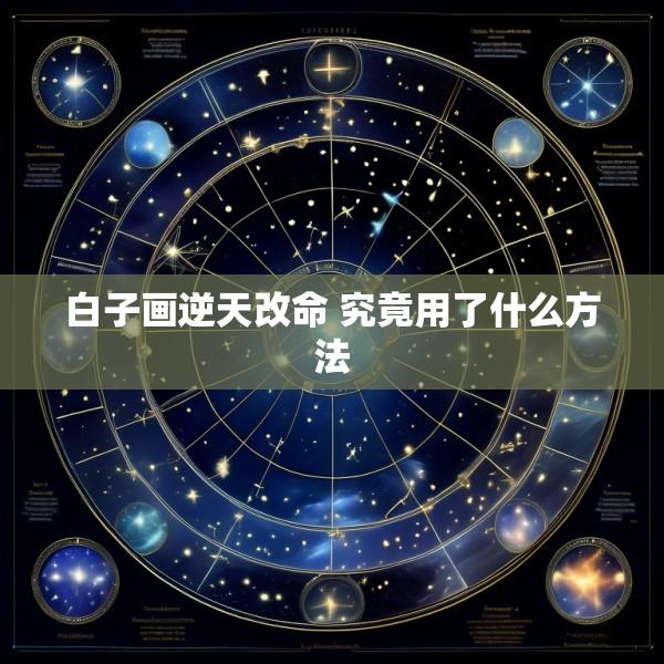 白子画逆天改命 究竟用了什么方法