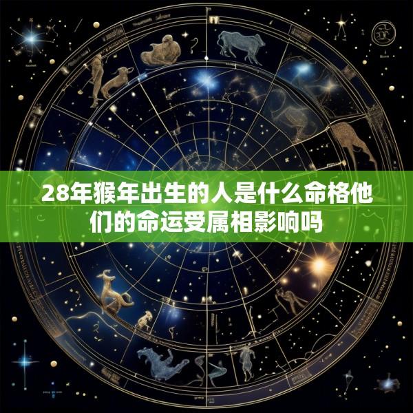 28年猴年出生的人是什么命格他们的命运受属相影响吗