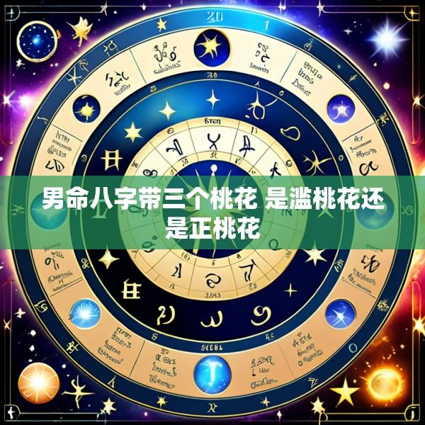 男命八字带三个桃花 是滥桃花还是正桃花
