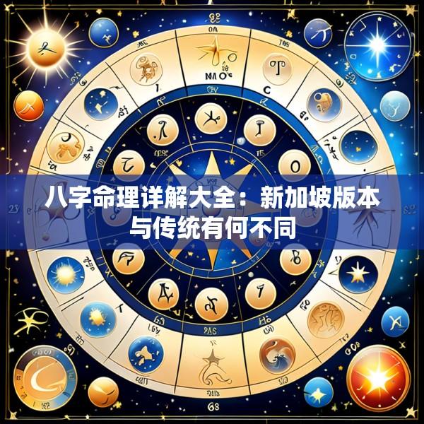 八字命理详解大全：新加坡版本与传统有何不同