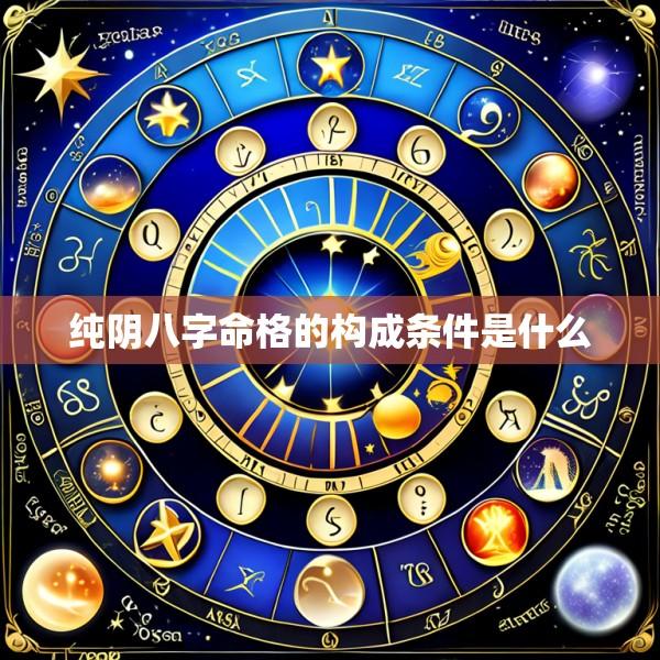 纯阴八字命格的构成条件是什么