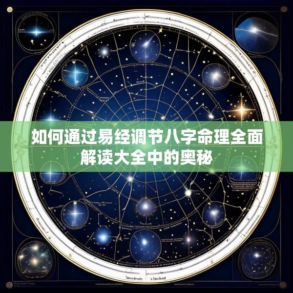 如何通过易经调节八字命理全面解读大全中的奥秘