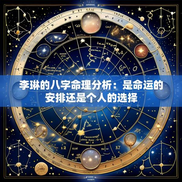 李琳的八字命理分析：是命运的安排还是个人的选择