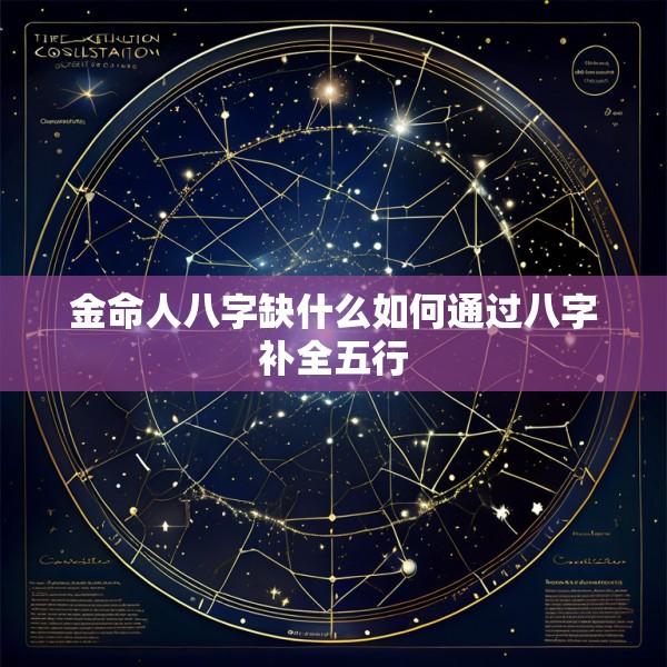 金命人八字缺什么如何通过八字补全五行