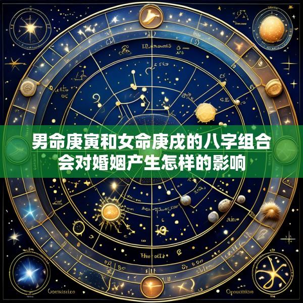 男命庚寅和女命庚戌的八字组合会对婚姻产生怎样的影响