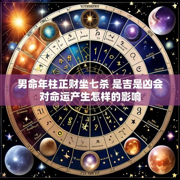 男命年柱正财坐七杀 是吉是凶会对命运产生怎样的影响