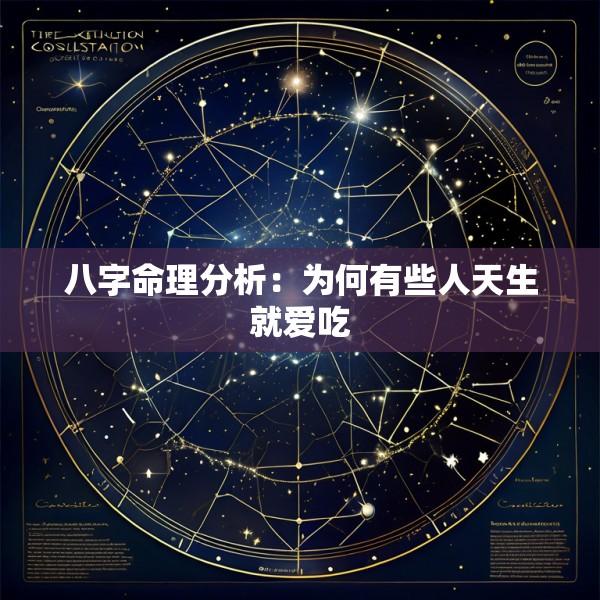 八字命理分析：为何有些人天生就爱吃