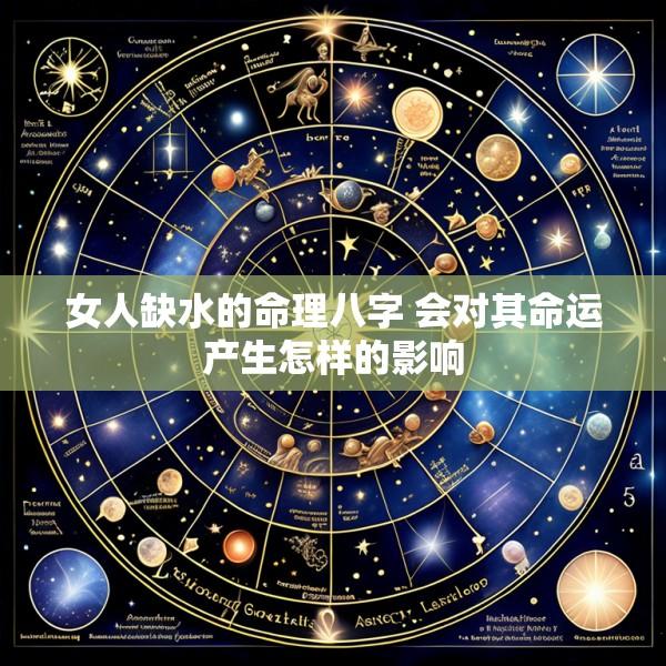 女人缺水的命理八字 会对其命运产生怎样的影响
