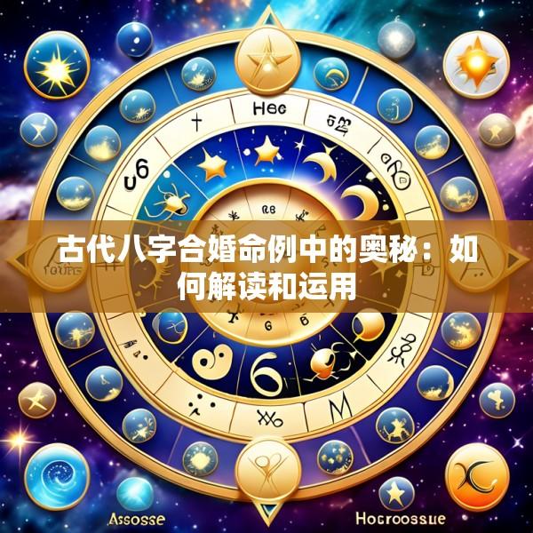 古代八字合婚命例中的奥秘：如何解读和运用