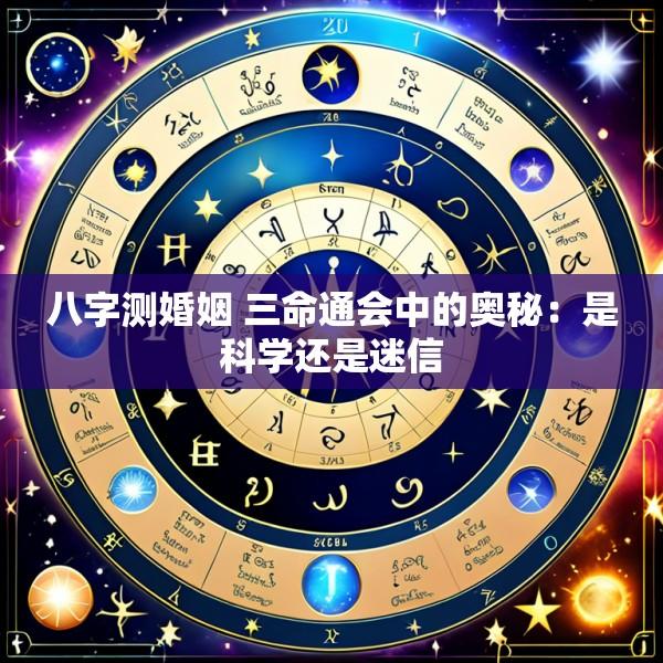 八字测婚姻 三命通会中的奥秘：是科学还是迷信